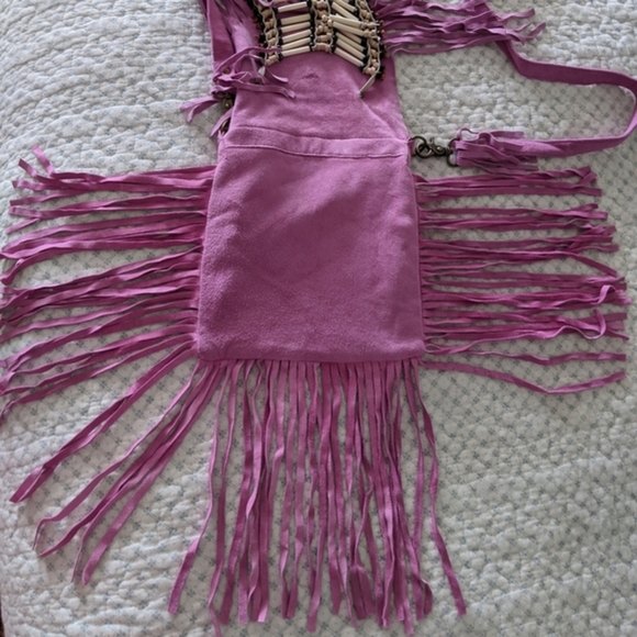 🦄 Rare Spell Wild Belle Suede Fringe Crossbody Bag - Picture 4 of 11